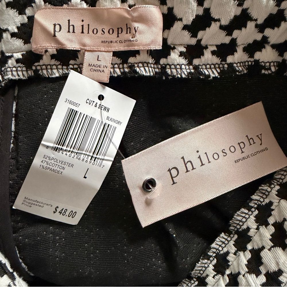 Philosophy houndstooth pencil skirt - Picture 2 of 7